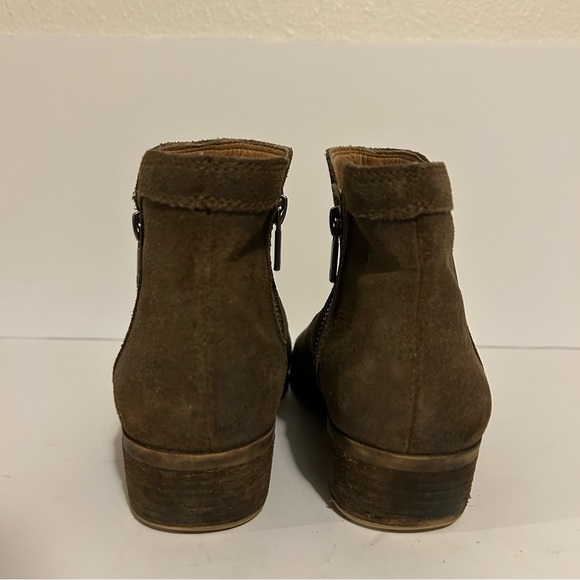 Lucky Brand Breah genuine leather distressed suede ankle boots booties size 7 - Picture 6 of 10